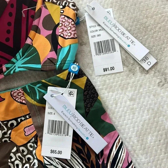 Bleu Rod Beattie Run Wild Contour Bikini Top And Skirted Bottom - Picture 12 of 14